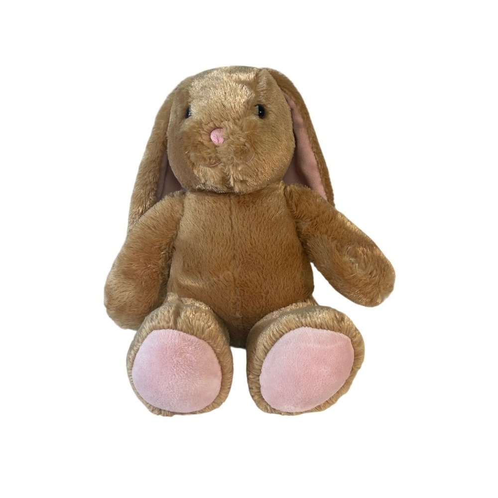 Build A Bear Workshop 14” Plush Brown Pawlette Easter Bunny Rabbit Stuffed Toy